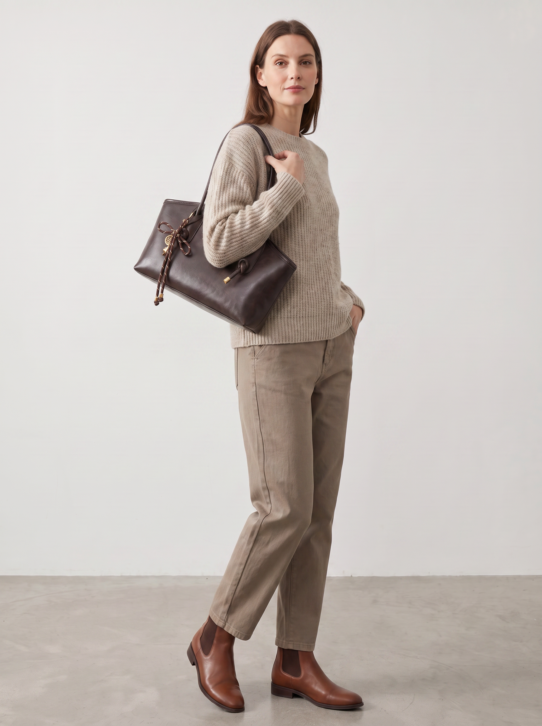 Iona Women's Faux Leather Tote Bag, Y2K Winter Shoulder Bag