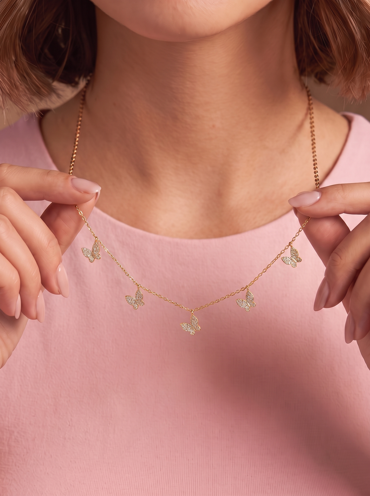 Paloma Women's Dainty Butterfly Necklace