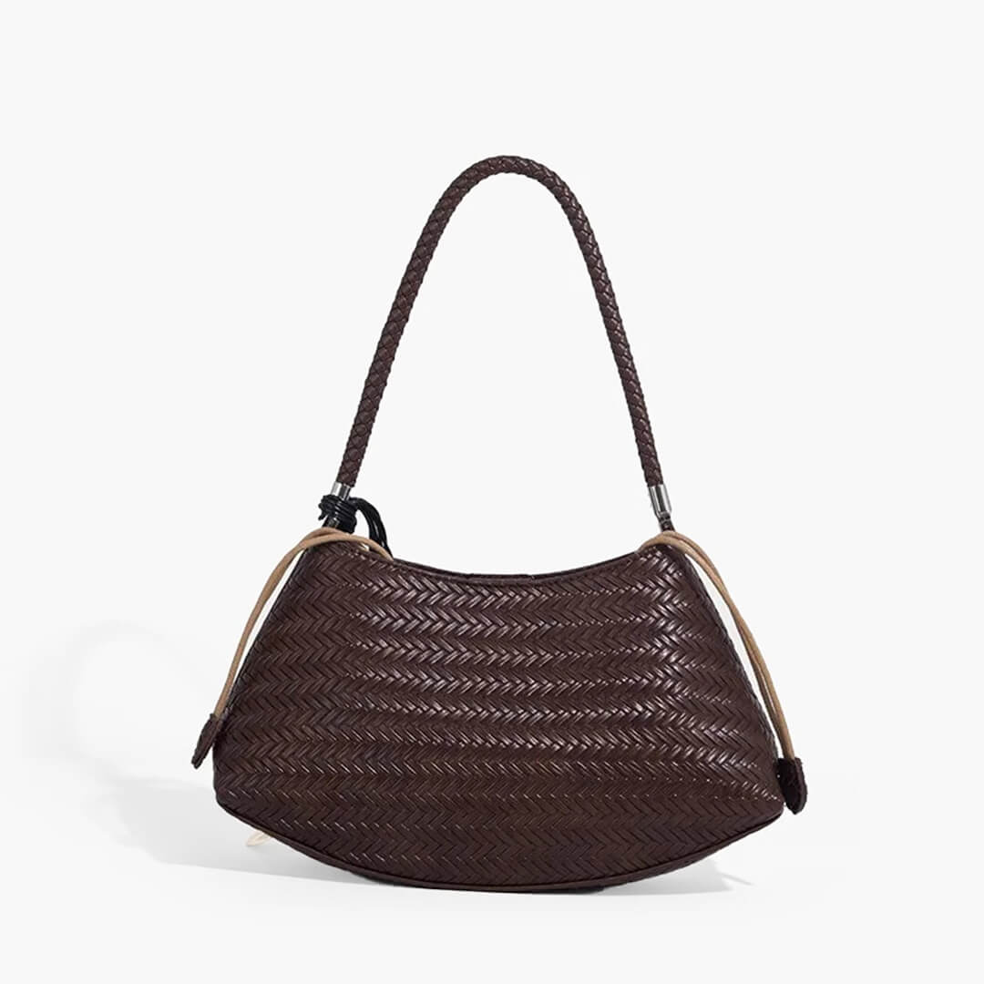 Sioned Women's Boho Woven Shoulder Bag, Natural Fibre Hobo Bag