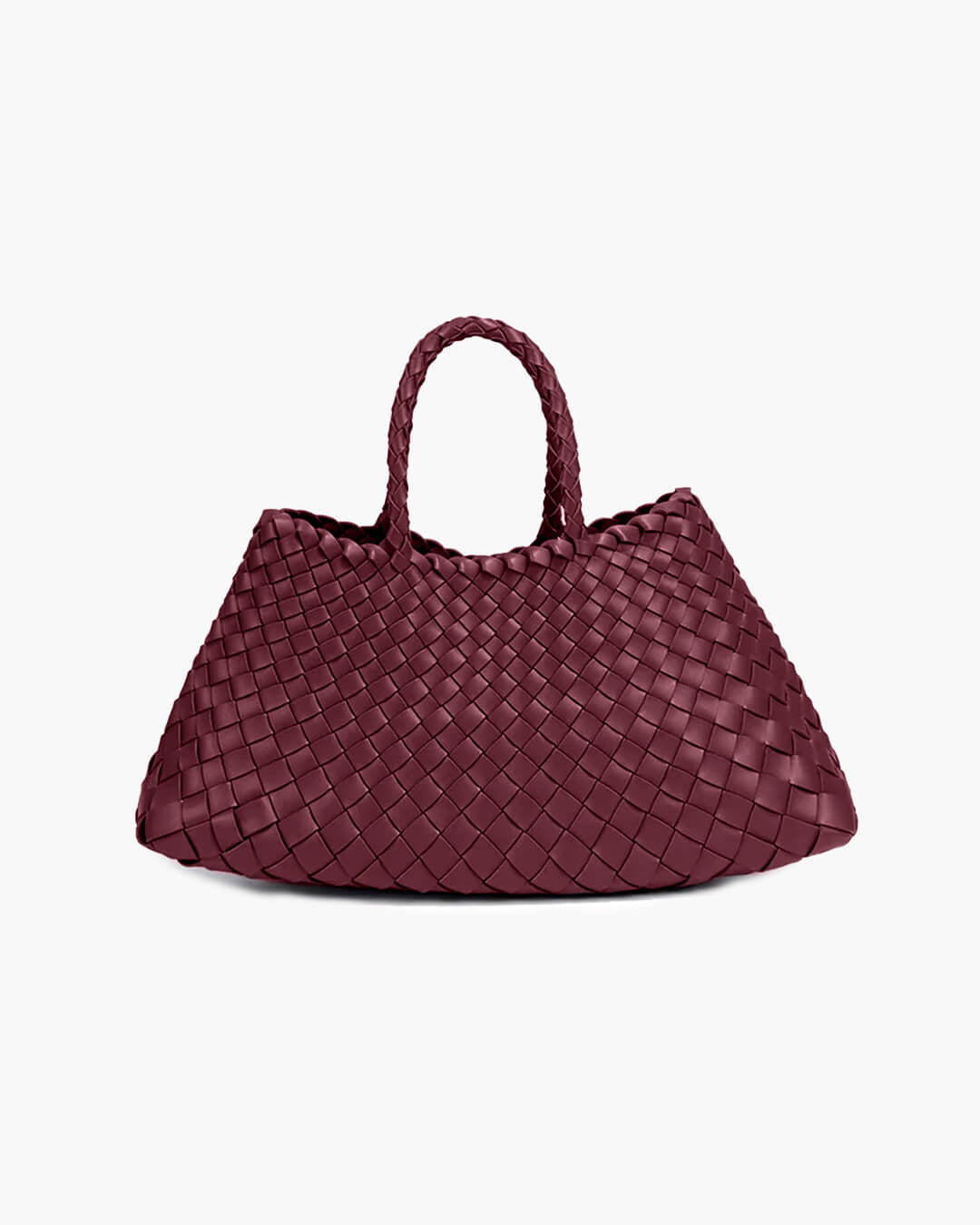 Rosalind Women's Woven Vegan Leather Crescent Bag, Large Shoulder Bag