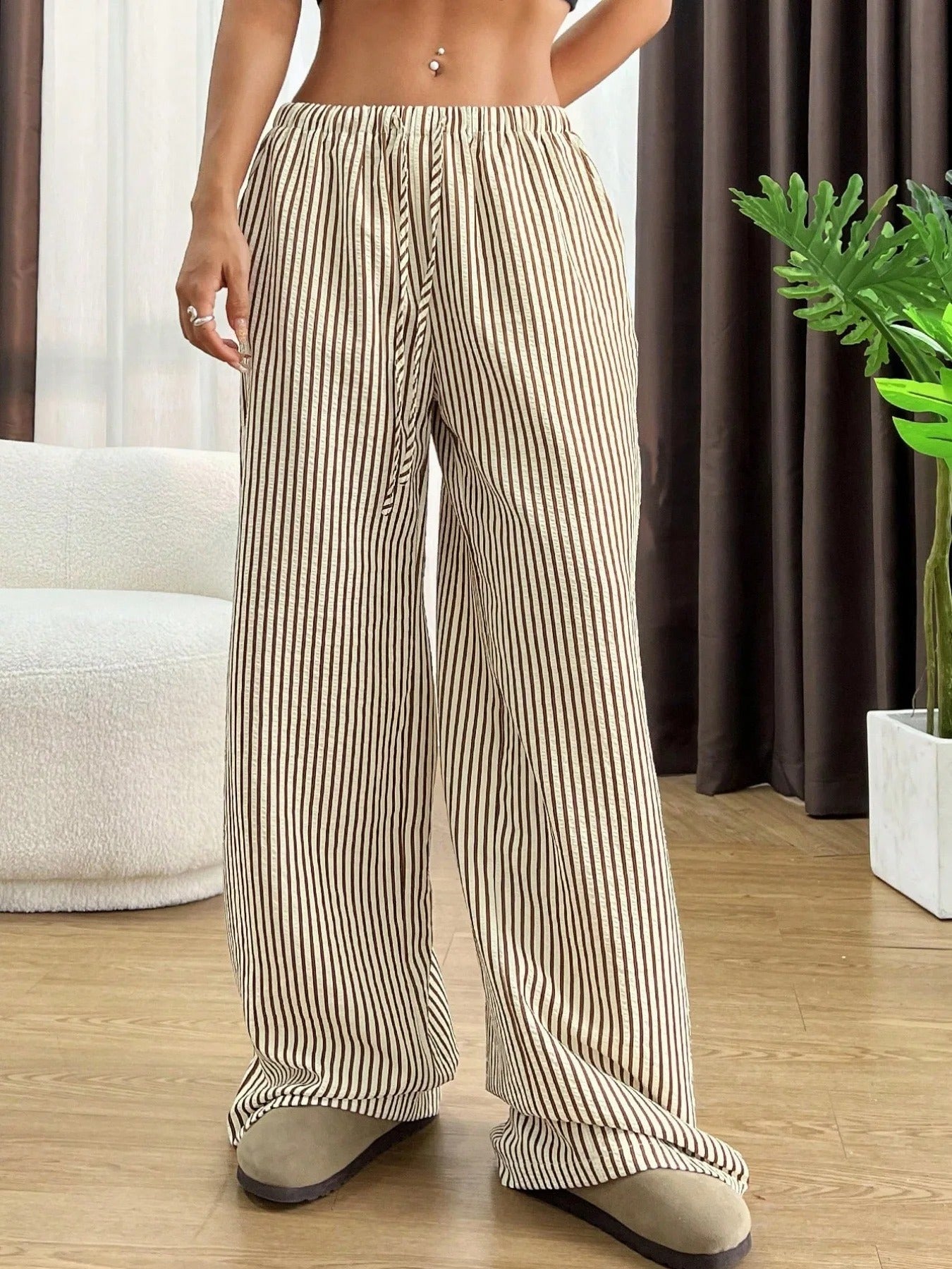 Harper Striped Wide Leg Women’s Pants