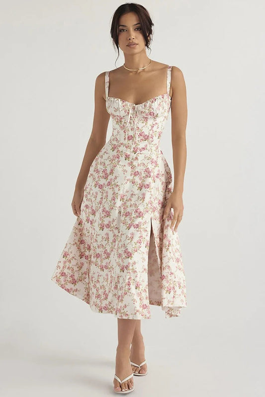 Ottilie Floral Ruffle Hem Midi Sundress
