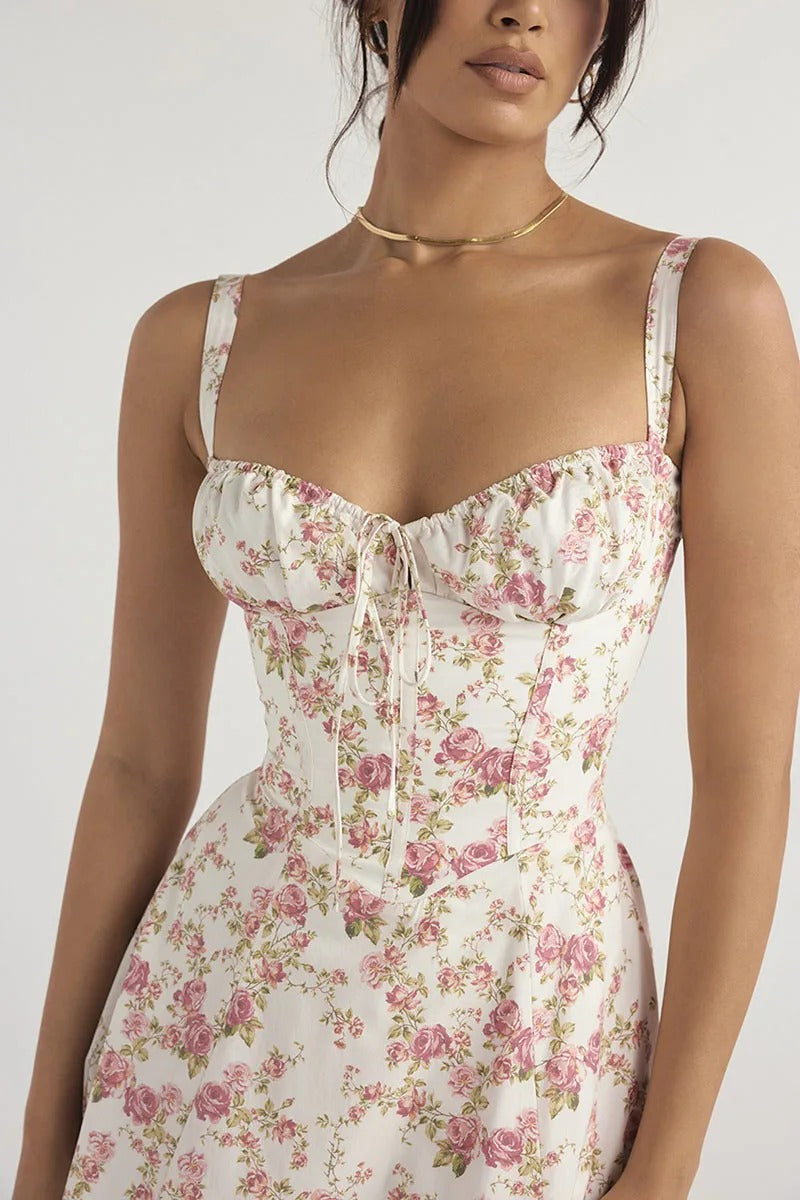 Ottilie Floral Ruffle Hem Midi Sundress