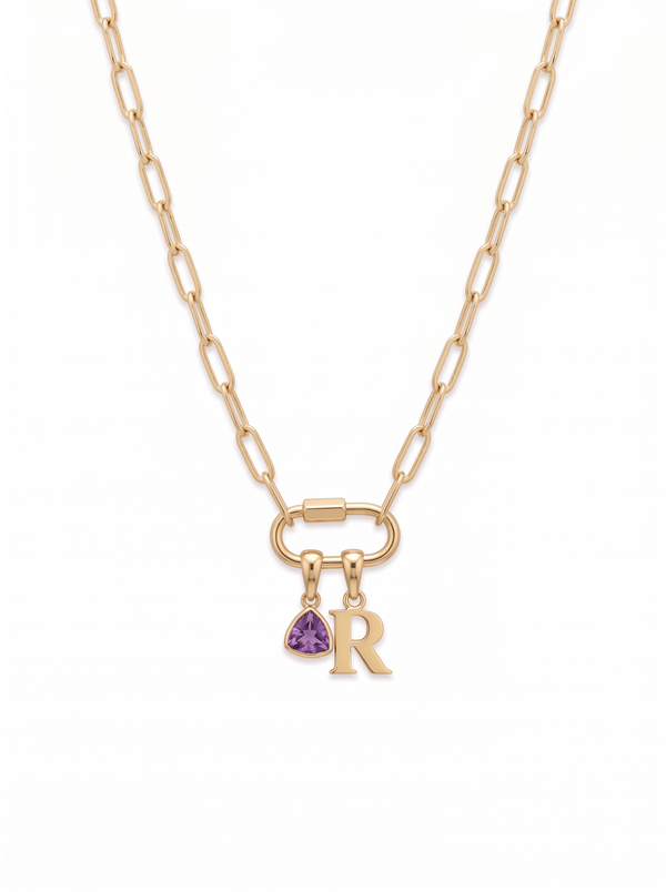 Émilie Women's Custom Birthstone Name Necklace