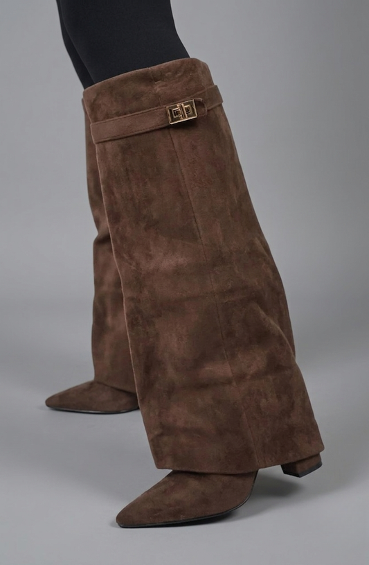 Cordelia Suede Knee Boots