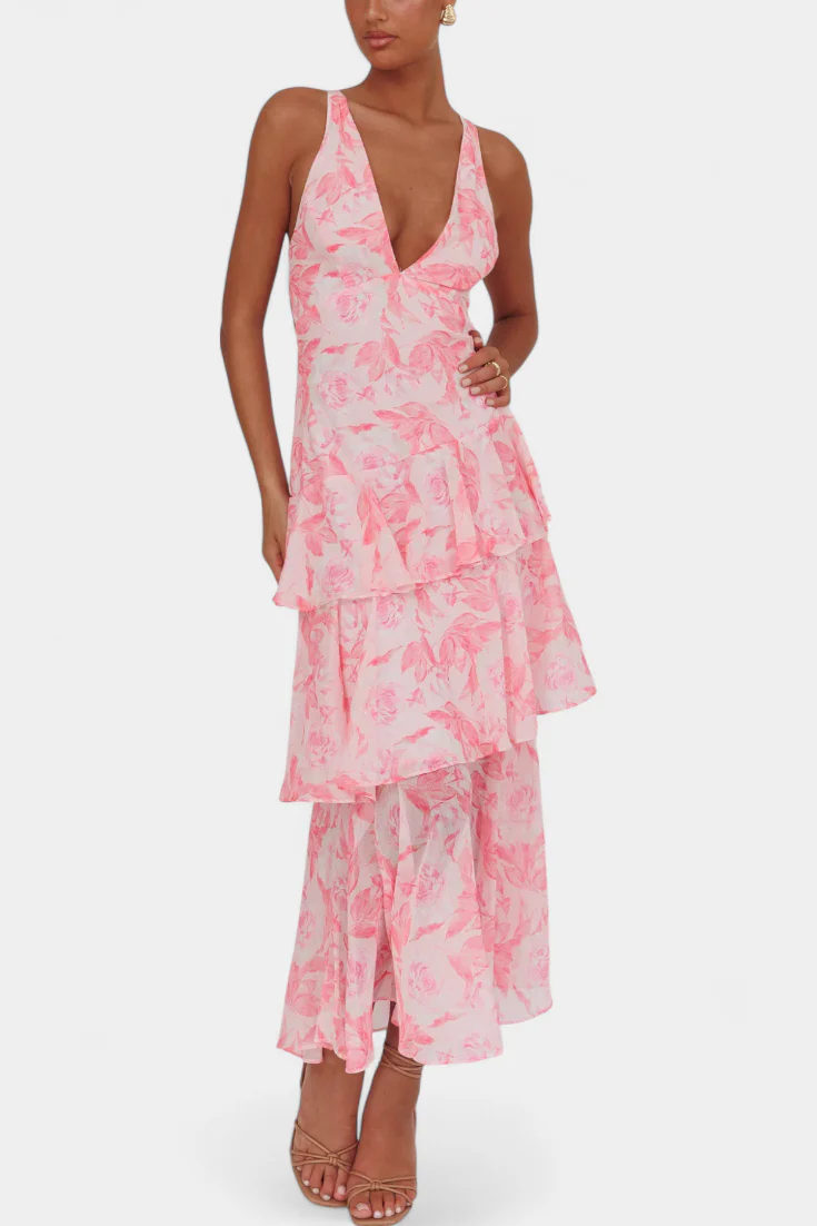 Valentina Floral Tiered Maxi Dress