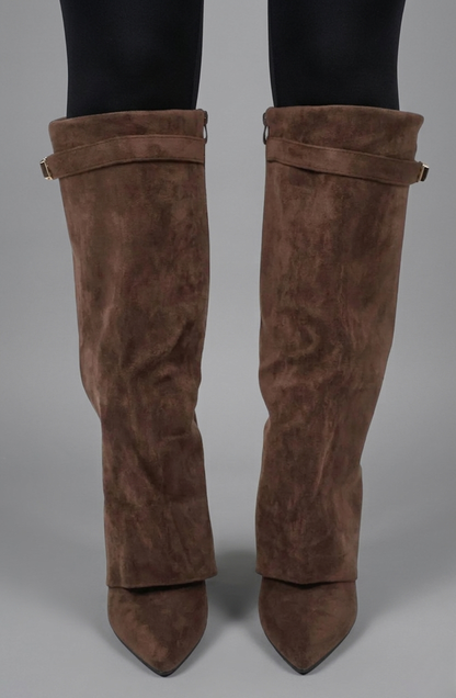 Cordelia Suede Knee Boots