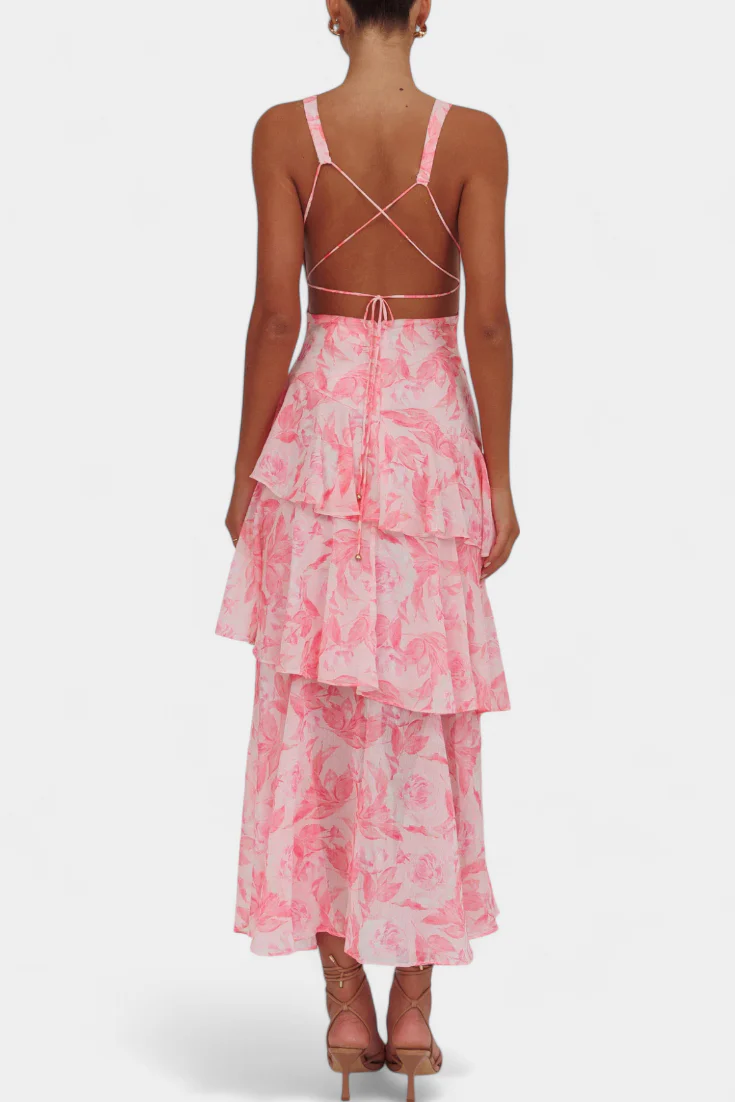 Valentina Floral Tiered Maxi Dress
