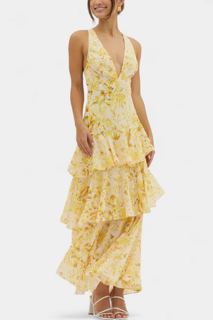 Valentina Floral Tiered Maxi Dress