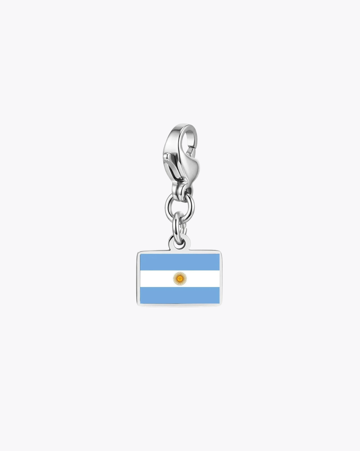Elodie Women's Custom Charm Bracelet, Flag Travel Bracelet