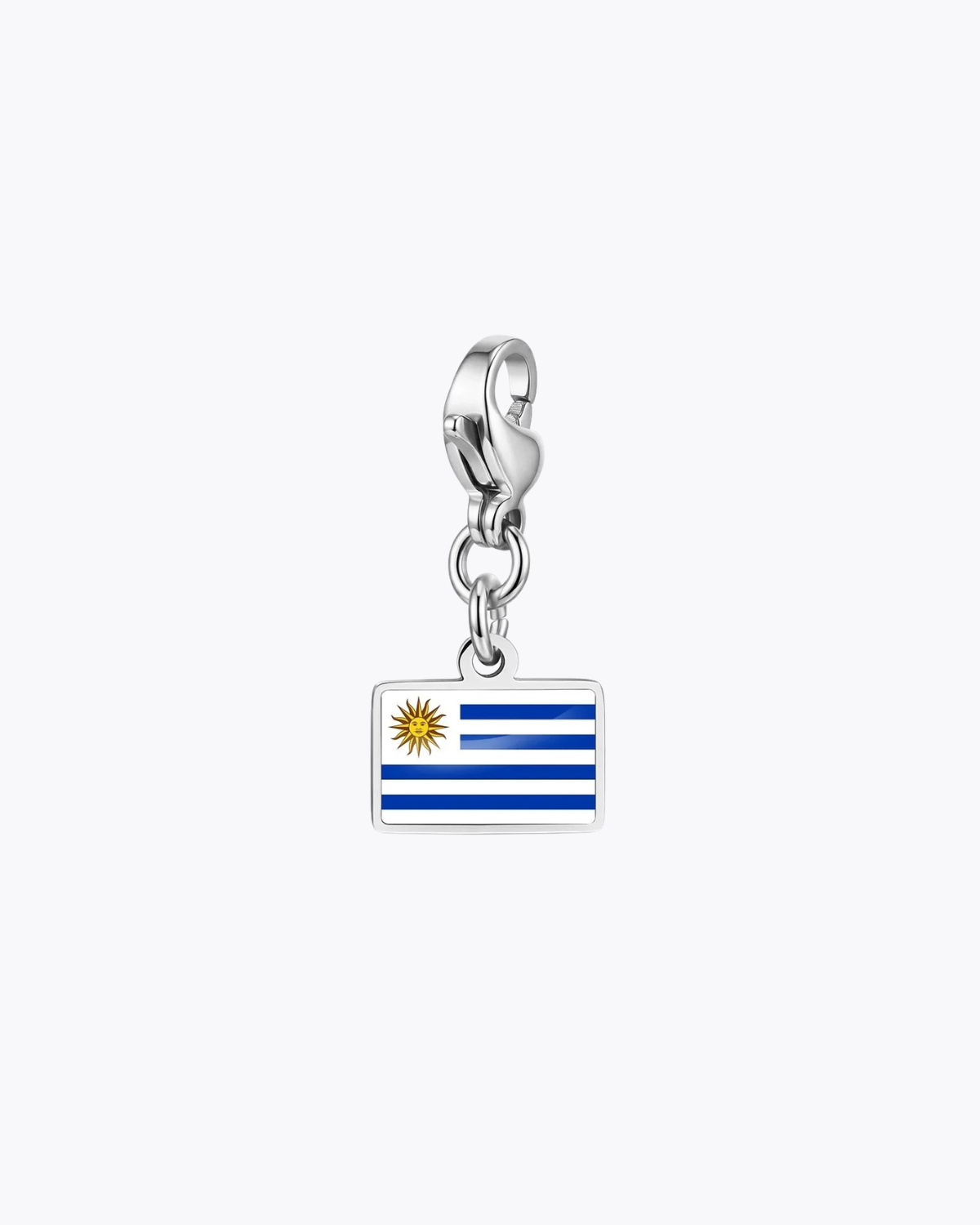 Elodie Women's Custom Charm Bracelet, Flag Travel Bracelet