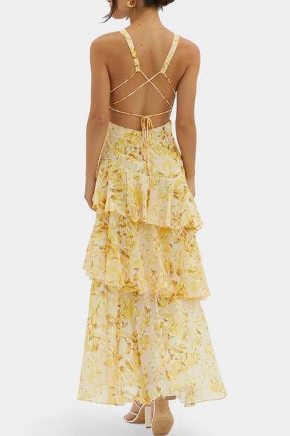Valentina Floral Tiered Maxi Dress