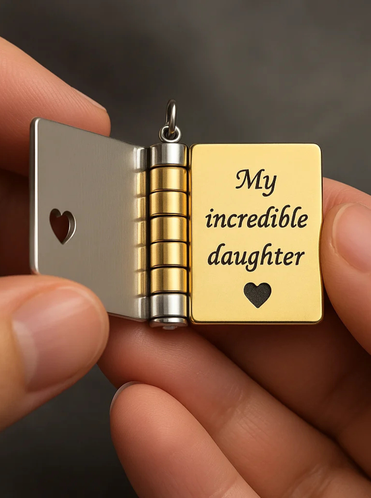 Juliette Girls' Engraved Locket Necklace, Daughter Keepsake