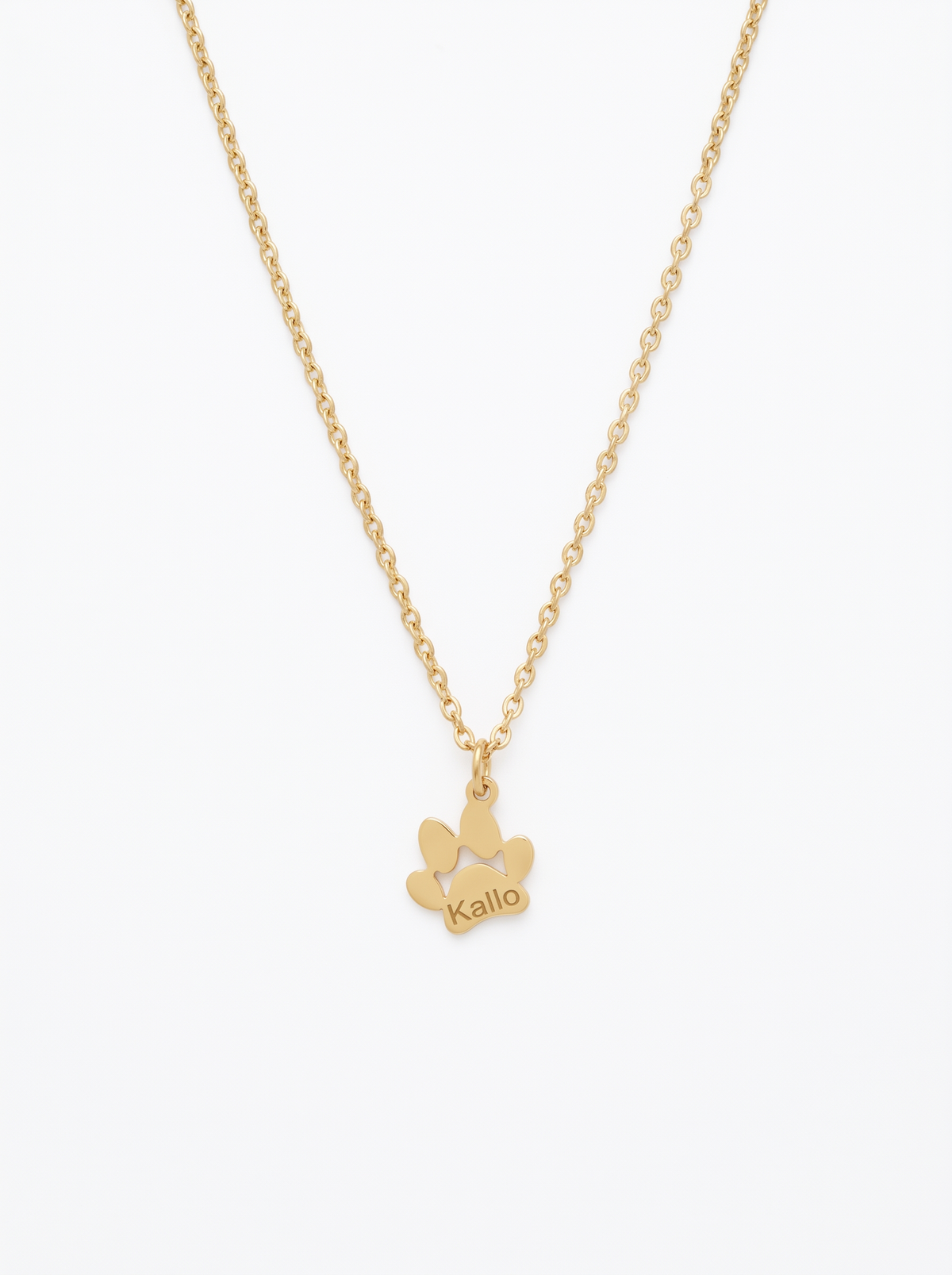 Valerie Women's Personalized Stacked Paw Print Necklace
