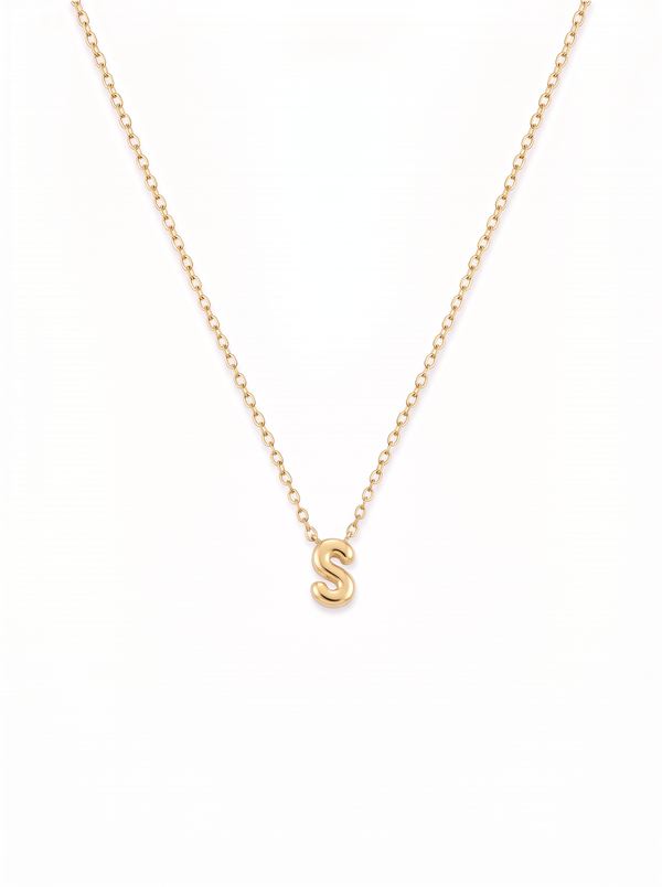 Odette Bubble Initial Necklace