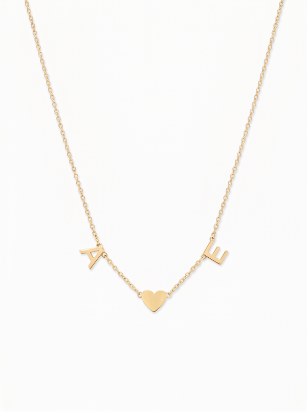 Beatrice Women's Custom Couples Initial Necklace