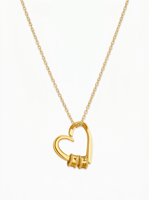 Anouk Women's Heart Necklace, Personalized Family Necklace