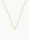 Capucine Women's Custom Initial Necklace, Gold Letter Necklace