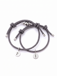 Rosine Couples Matching Bracelets, Rope Cord Initials