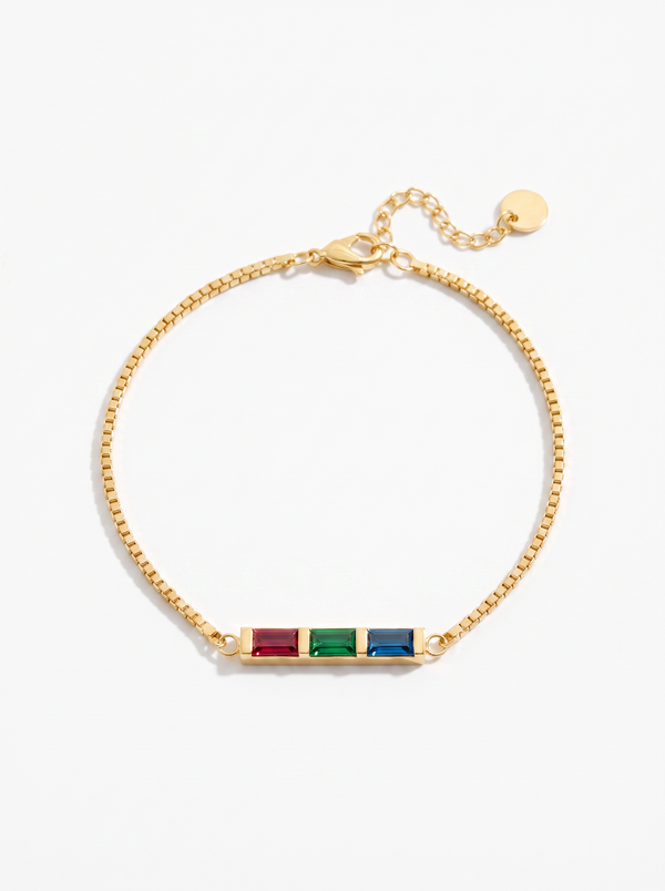 Théa Women's Birthstone Bead Bracelet, Multi Birthstone