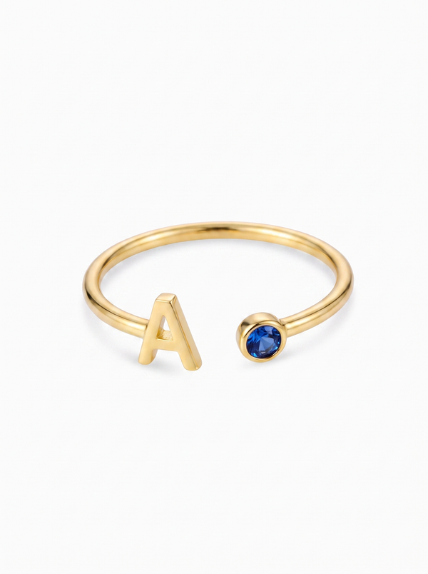 Marielle Women's Custom Initial Ring