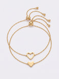 Mom Matching Layered Heart Bracelet, Gift for Mom