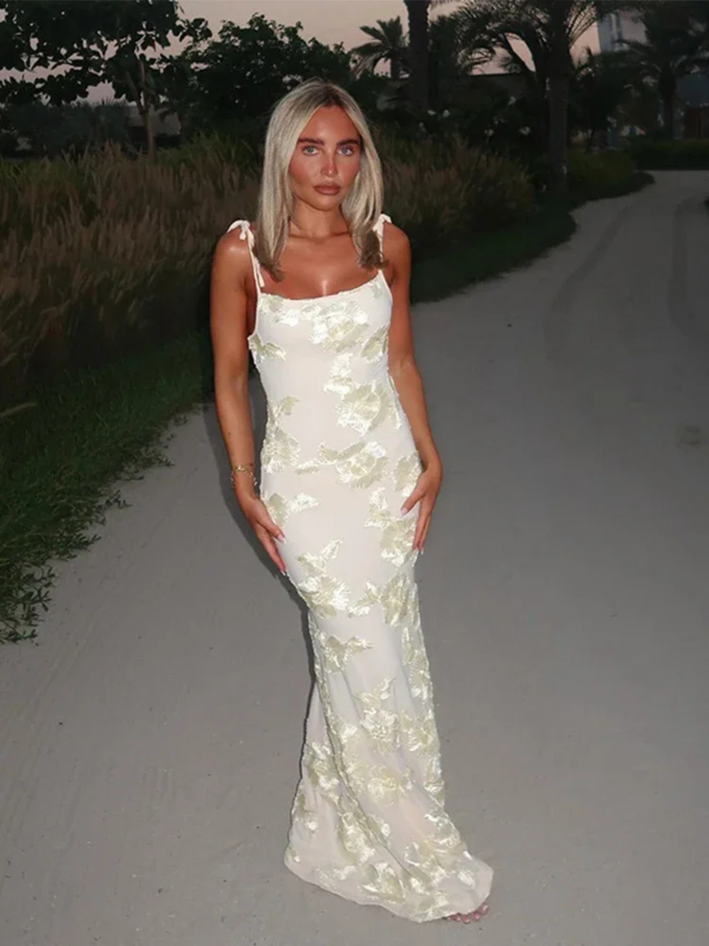 Isabelle Floral Sequin Maxi Dress