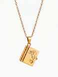 Bernadette Engraved Book Necklace for Grandchild
