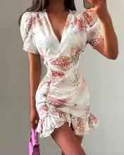 Tatiana Blossom Lightweight Summer Mini Dress