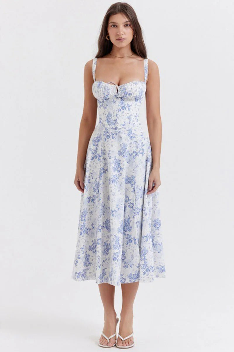 Ottilie Floral Ruffle Hem Midi Sundress