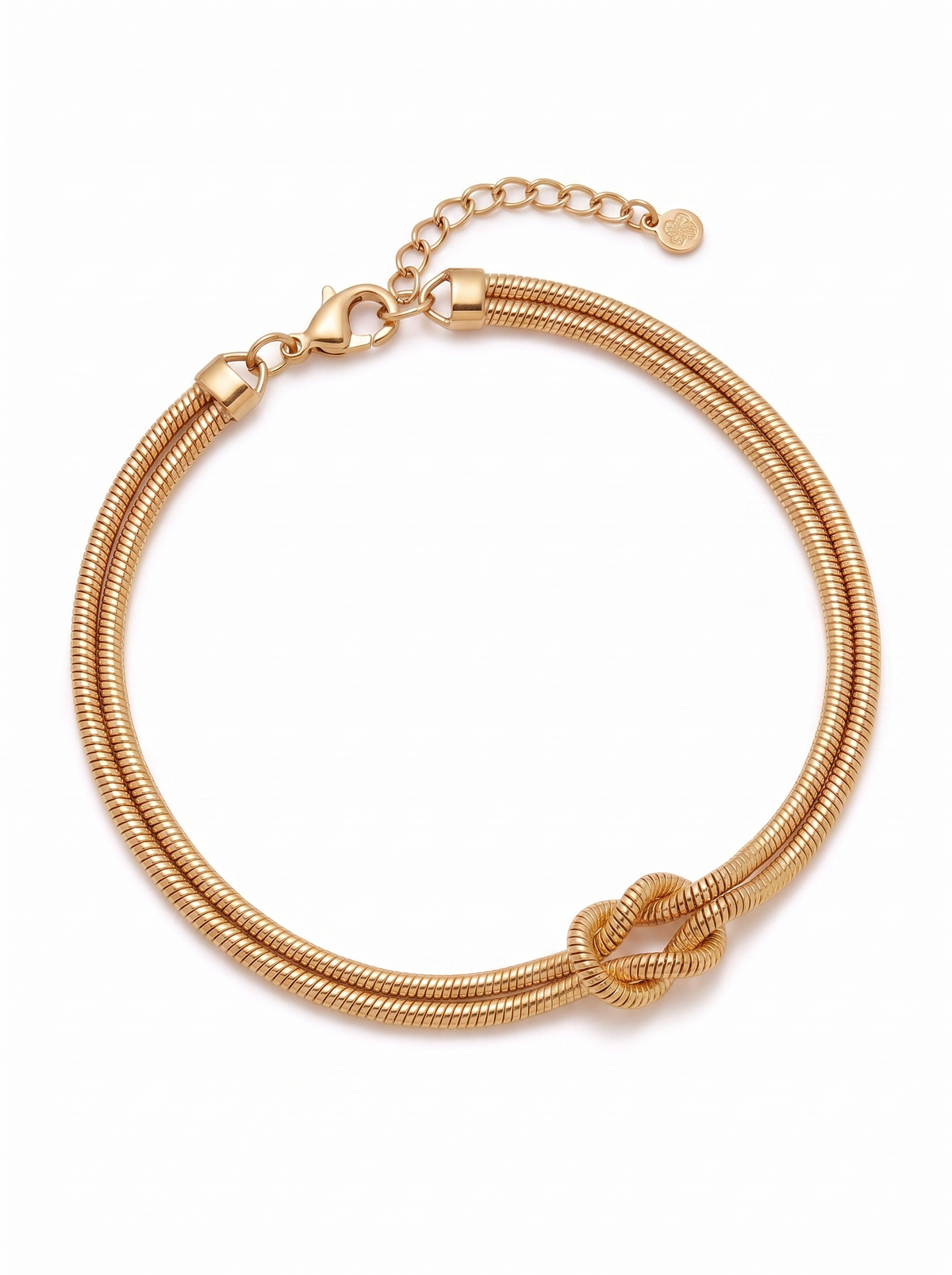 Ninon Women's Knot Bracelet, Snake Chain Bracelet