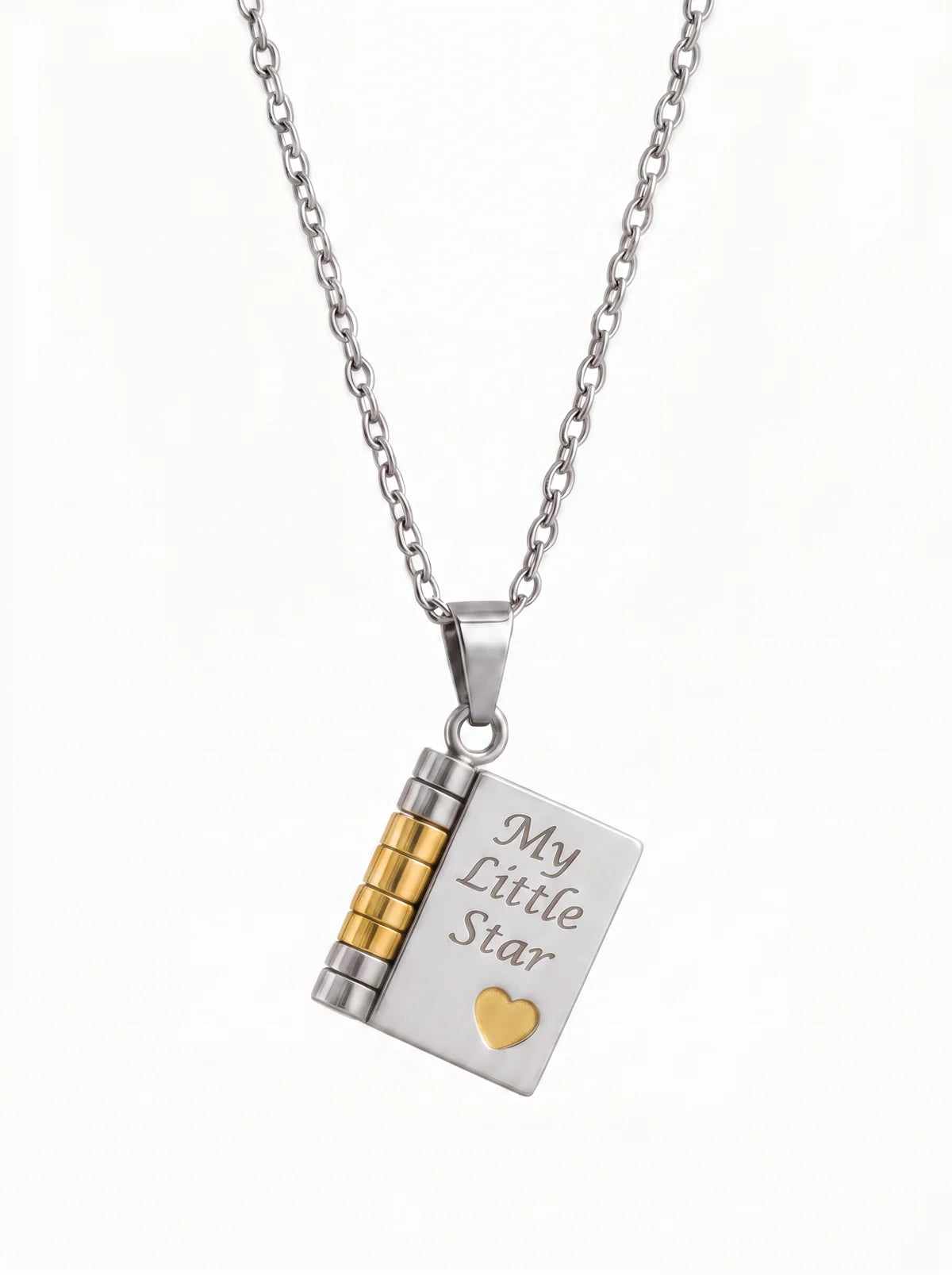 Raphaelle Custom Engraved Book Locket Necklace