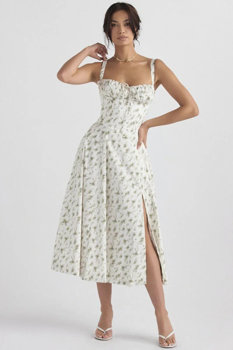 Ottilie Floral Ruffle Hem Midi Sundress