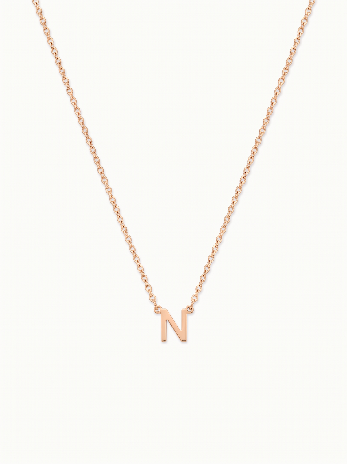 Capucine Women's Custom Initial Necklace, Gold Letter Necklace