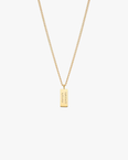 Margaux Women's Custom Engraved Silver Bar Necklace