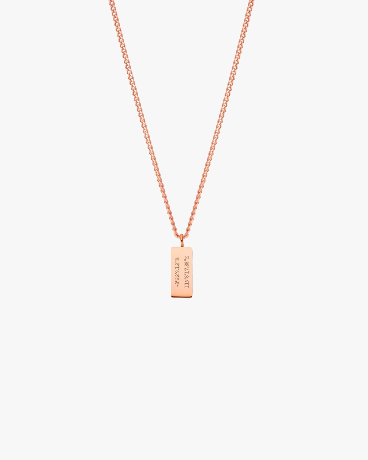 Margaux Women's Custom Engraved Silver Bar Necklace