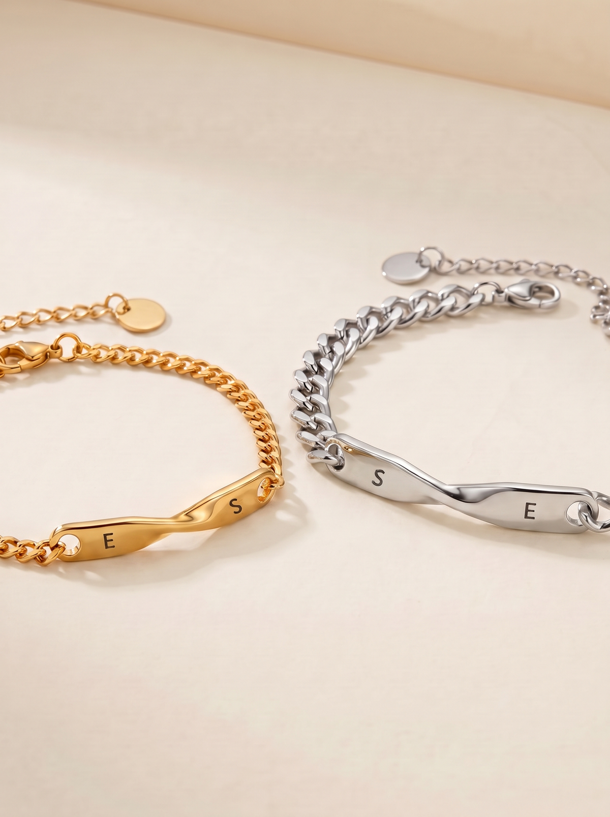 Veronique Custom Matching Couples Bracelet Set