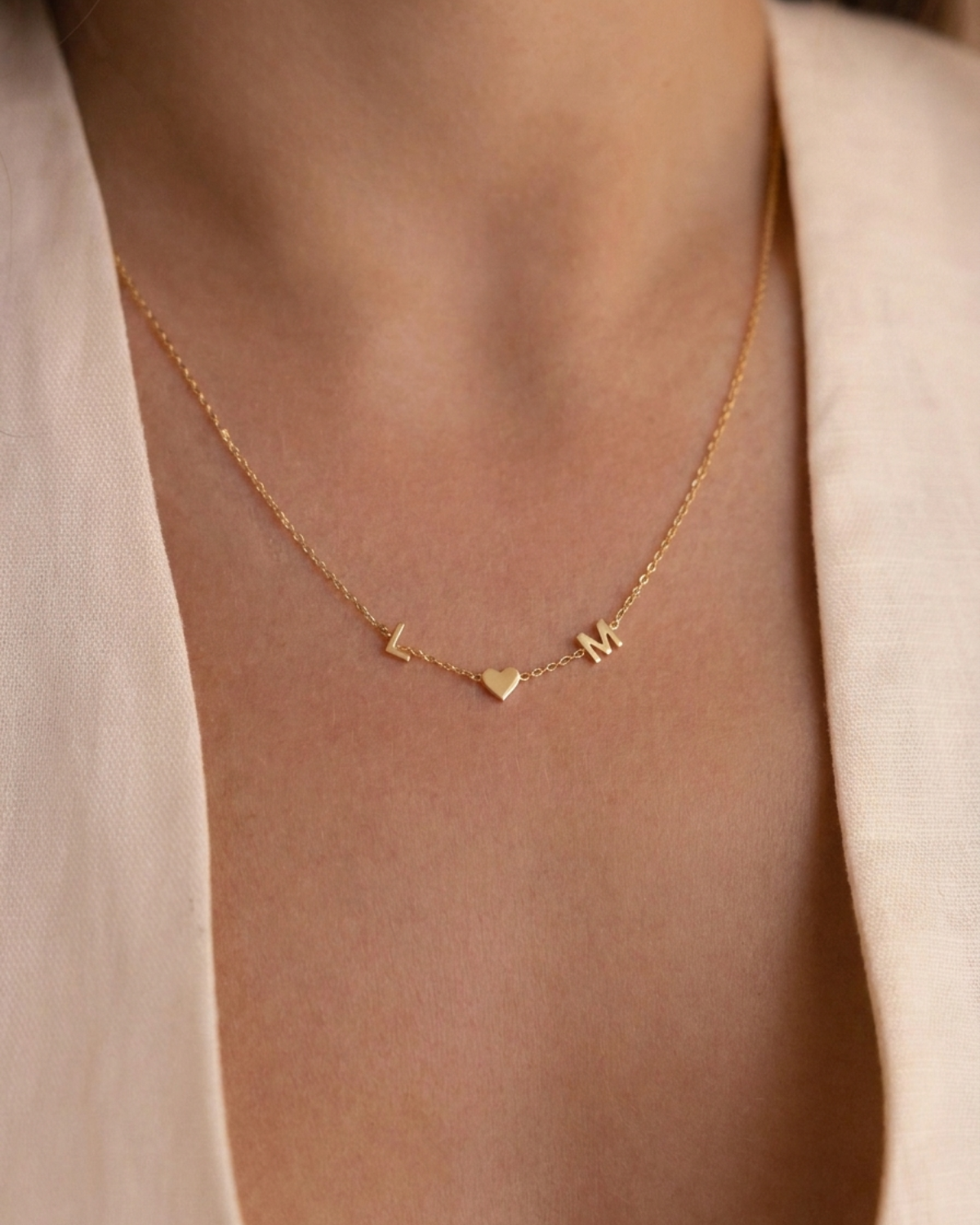 Valentina Women's Custom Gold Dainty Necklace