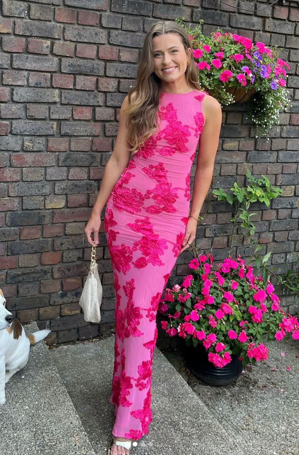 Genevieve Lace Burnout Maxi Dress