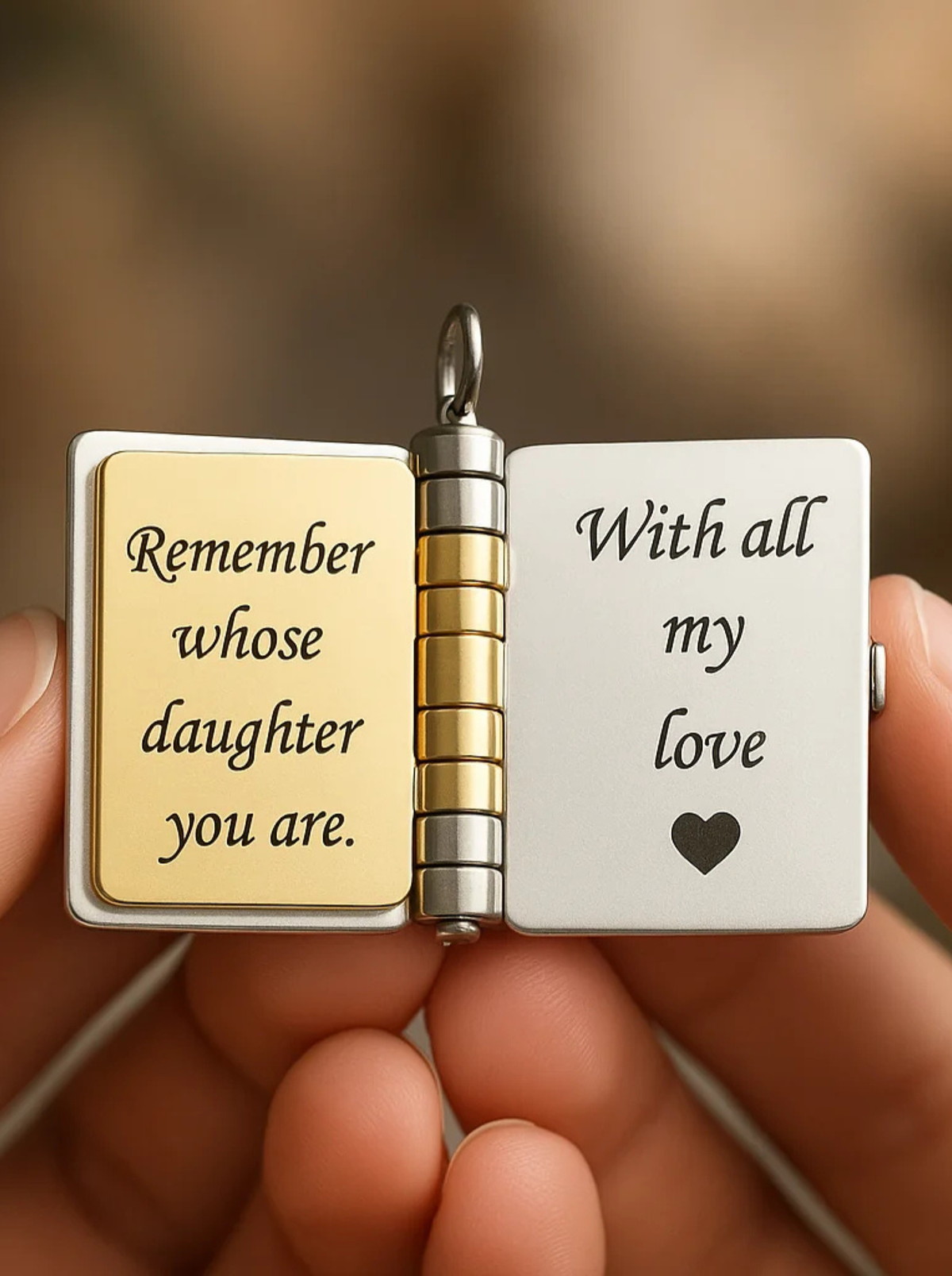 Juliette Girls' Engraved Locket Necklace, Daughter Keepsake