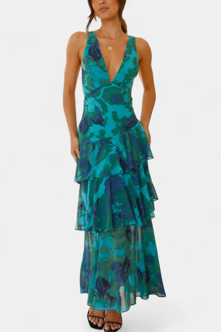 Valentina Floral Tiered Maxi Dress