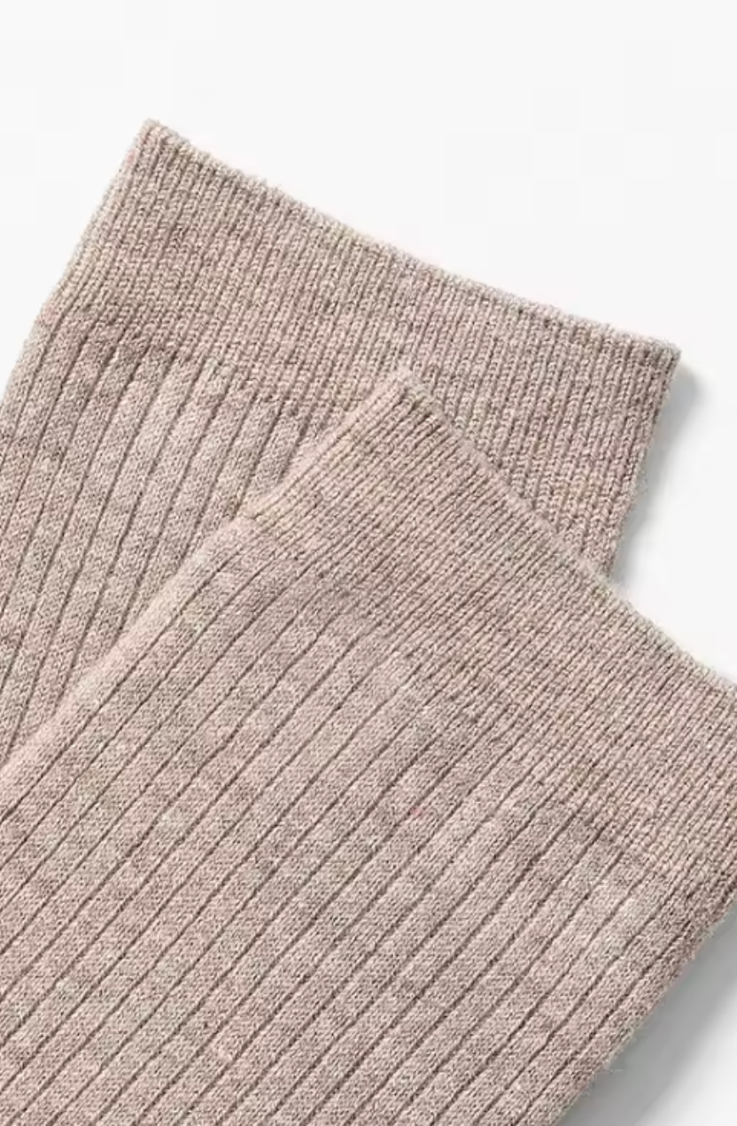Elise Women's Knee-High Socks, Ribbed Knit Wool Boot Socks