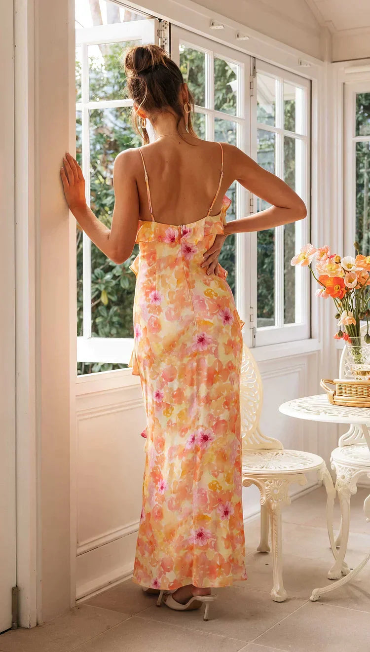 Juliet Ruffle Maxi Dress