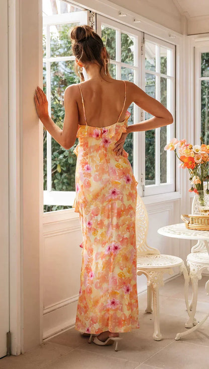Juliet Ruffle Maxi Dress