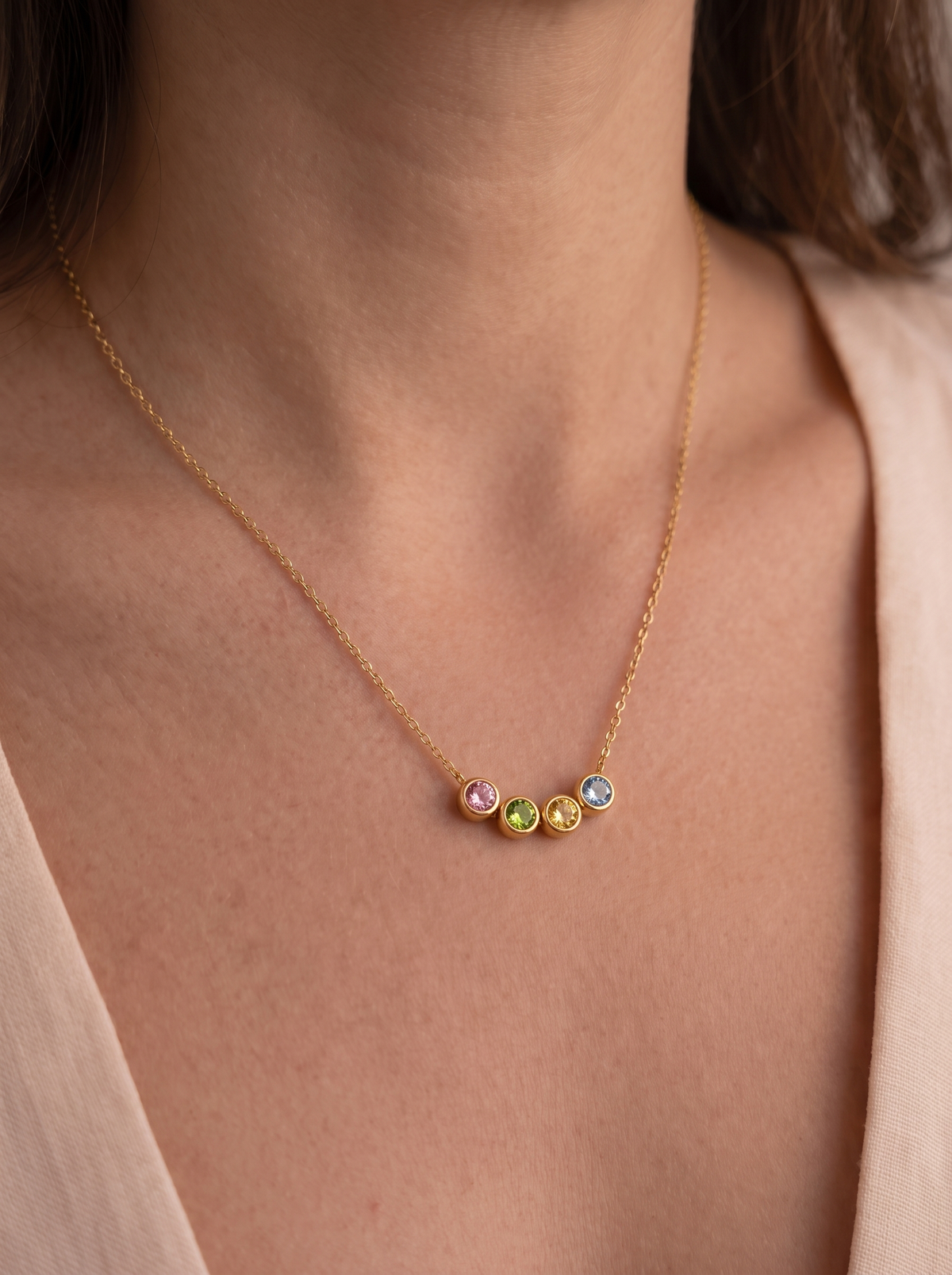 Brielle Custom Birthstone Necklace