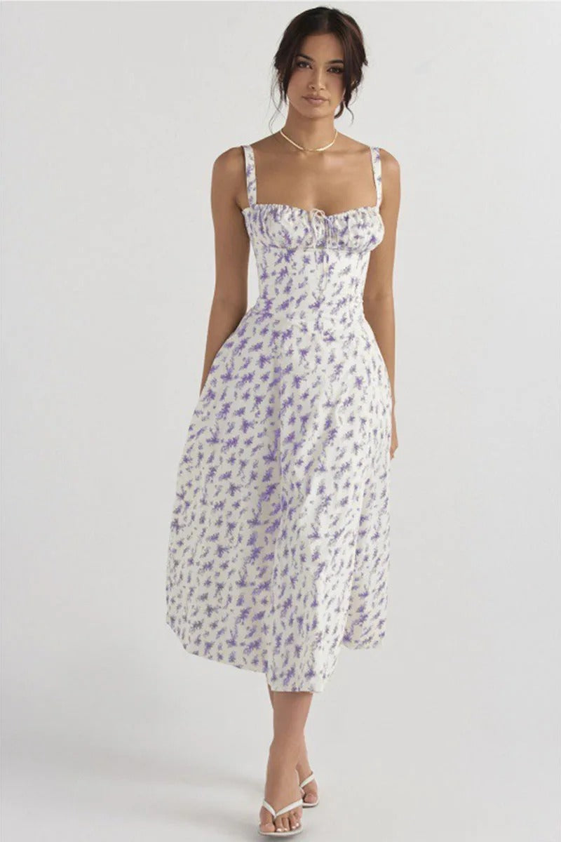 Ottilie Floral Ruffle Hem Midi Sundress