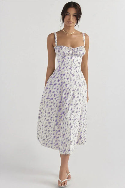Ottilie Floral Ruffle Hem Midi Sundress