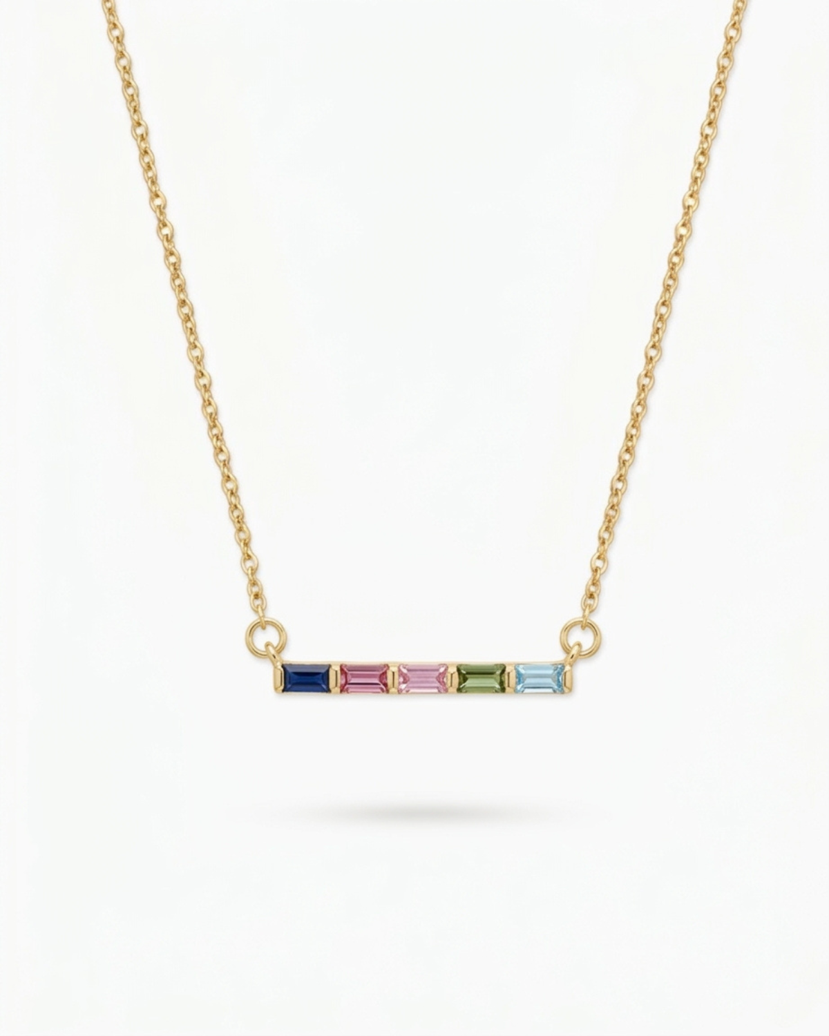 Odette Women's Custom Birthstone Gold Necklace