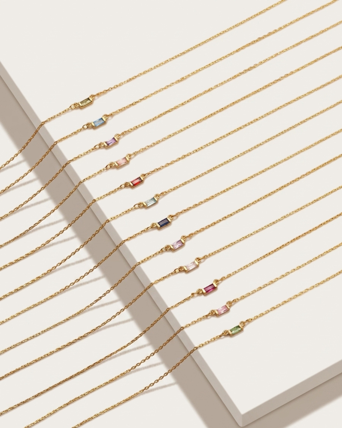 Odette Women's Custom Birthstone Gold Necklace