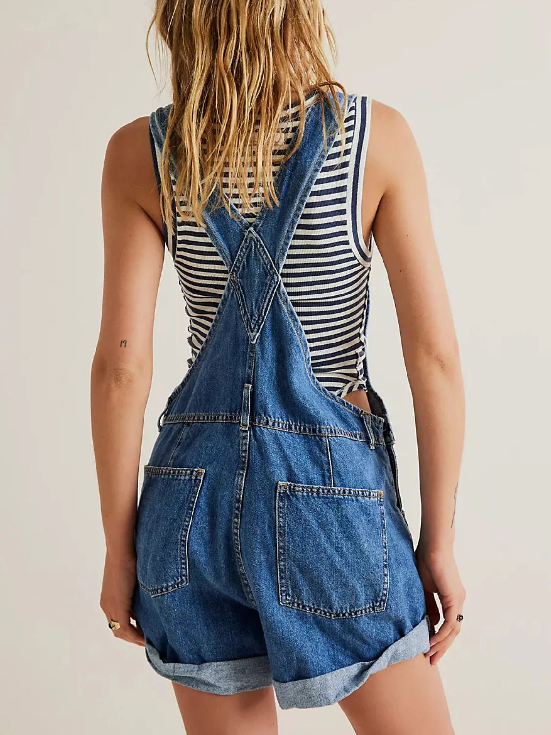 Evelissea Denim Overall Short Jumpsuit